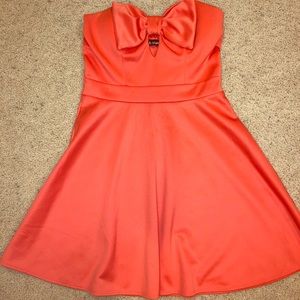 Strapless Dress With Bow